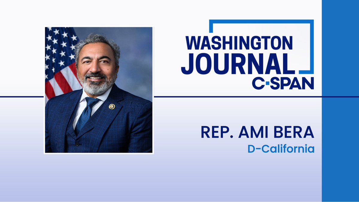 THURS| Rep. Ami Bera (D-CA, @RepBera) a member of the Foreign Affairs and Intelligence committees, discusses the Israel-Hamas conflict, immigration and congressional news of the day. Watch live at 9:30am ET