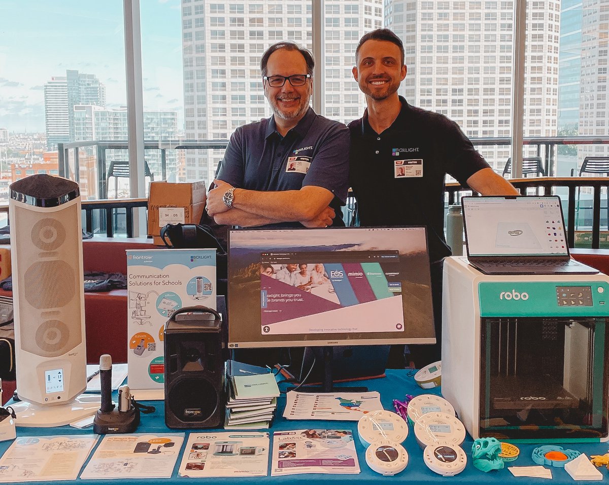 We're representing at CDW Partner Program Immersion Day, chatting with folks about our comprehensive #edtech solutions - AV, safety, interactive learning, STEM, and more! @CDWCorp @gofrontrow @mimioSTEM #edtechchat #EducationInnovation #campuscommunication #schoolsafety #STEMed