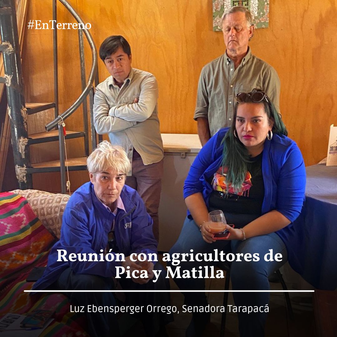 Nos reunimos en Valle de Quisma con agricultores de Pica y Matilla, acompañados por la consejera regional Rosita Torres, el concejal Patricio Vargas y Osvaldo Chandía. Durante el encuentro, los agricultores expusieron los conflictos que enfrentan día a día y que ponen en riesgo