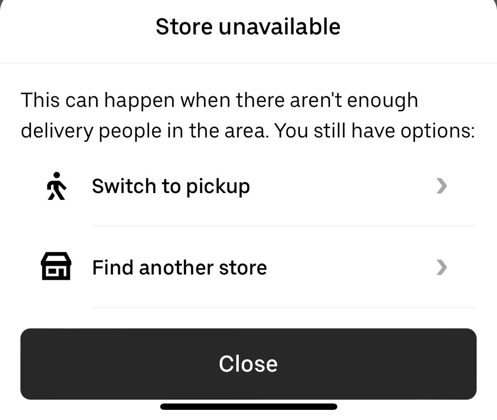 When I found out <a href="/UberEats/">Uber Eats</a> was now delivering to all of HRM, we decided to try! Well it’s not really delivering to all HRM! I tried for a few days in a row, and it is super disappointing!