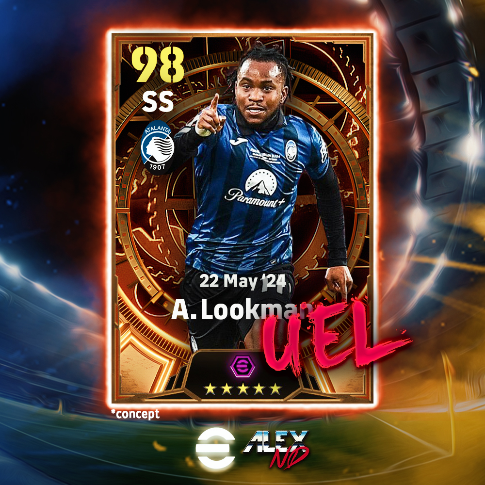 Ademola Lookman, Alalanta's hat-trick hero, deserves a Big Time card! Konami's partnered club, we may see something soon.

#UEL #efootball #efootball24 #efootballmobile