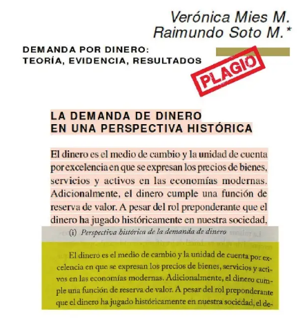 Dos docentes chilenos presentaron las pruebas para denunciar por plagio el libro que Milei presenta hoy en el Luna Park. Párrafos enteros copiados sin modificar ni una coma. Verónica Mies y Raimundo Soto