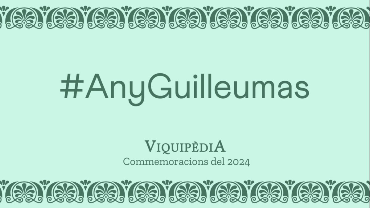 #Avuifa 100 anys naixé Rosalia Guilleumas i Brosa, bibliotecària catalana que dirigí i consolidà el sistema públic i formatiu de biblioteconomia de Catalunya el darrer terç del segle XX (m. 2007). Encetem la commemoració d'enguany de l'#AnyGuilleumas. ca.wikipedia.org/wiki/Rosalia_G…