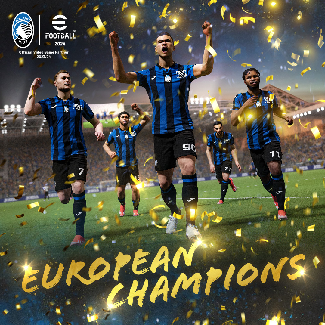 eFootball (@play_efootball) on Twitter photo OH. WHAT. A. NIGHT.
We are so proud of our partners <a href="/Atalanta_BC/">Atalanta B.C.</a> 🏆
European title winners for the first time 💙🖤
A well deserved party tonight in Dublin for La Dea 🥳🎉
#Atalanta #GoAtalantaGo #Football #Soccer OH. WHAT. A. NIGHT.
We are so proud of our partners <a href="/Atalanta_BC/">Atalanta B.C.</a> 🏆
European title winners for the first time 💙🖤
A well deserved party tonight in Dublin for La Dea 🥳🎉
#Atalanta #GoAtalantaGo #Football #Soccer
