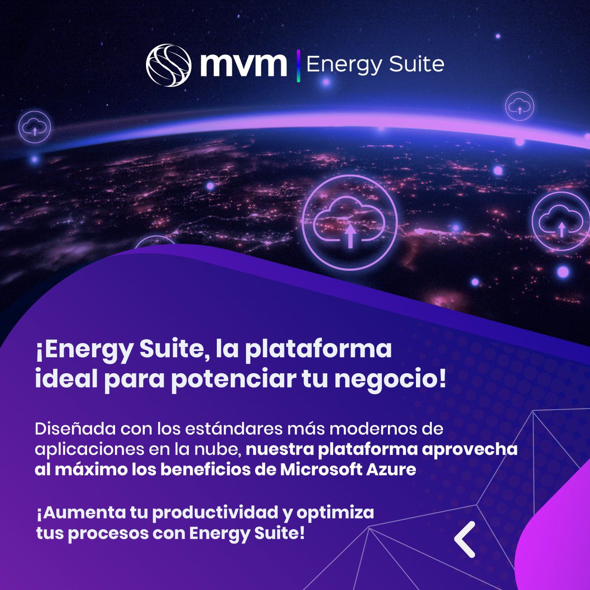 Impulsa tu negocio con la mejor tecnología en la nube. ☁️⚡️

Con Energy Suite lleva tu productividad y eficiencia a un nuevo nivel. 🚀🔧 

#TransformaciónDigital #InnovaciónEnergética #Tecnología #SolucionesDigitales #SectorEléctrico