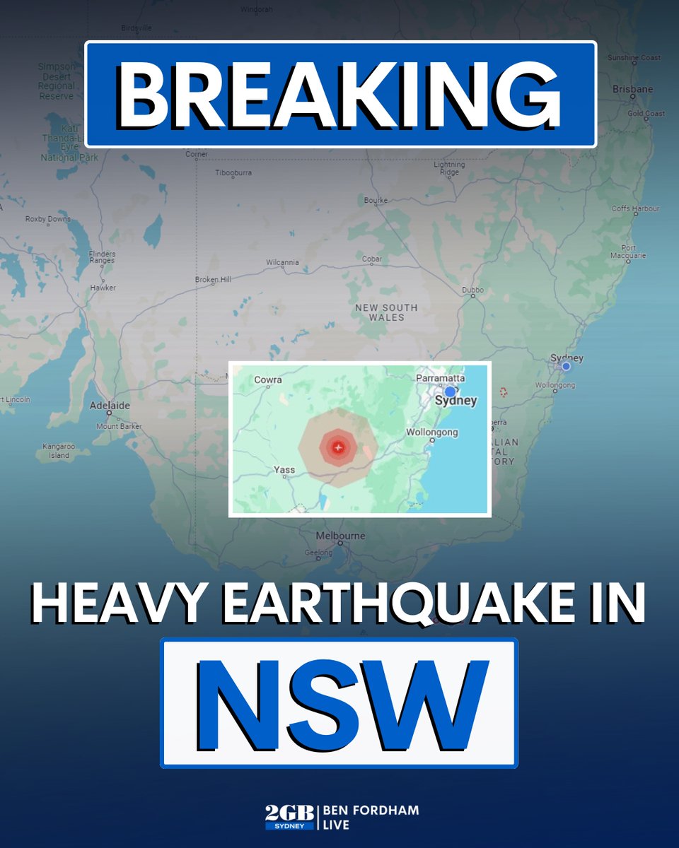 🚨 BREAKING 🚨 | An EARTHQUAKE has hit New South Wales. 👇 MORE: brnw.ch/21wK2Eq