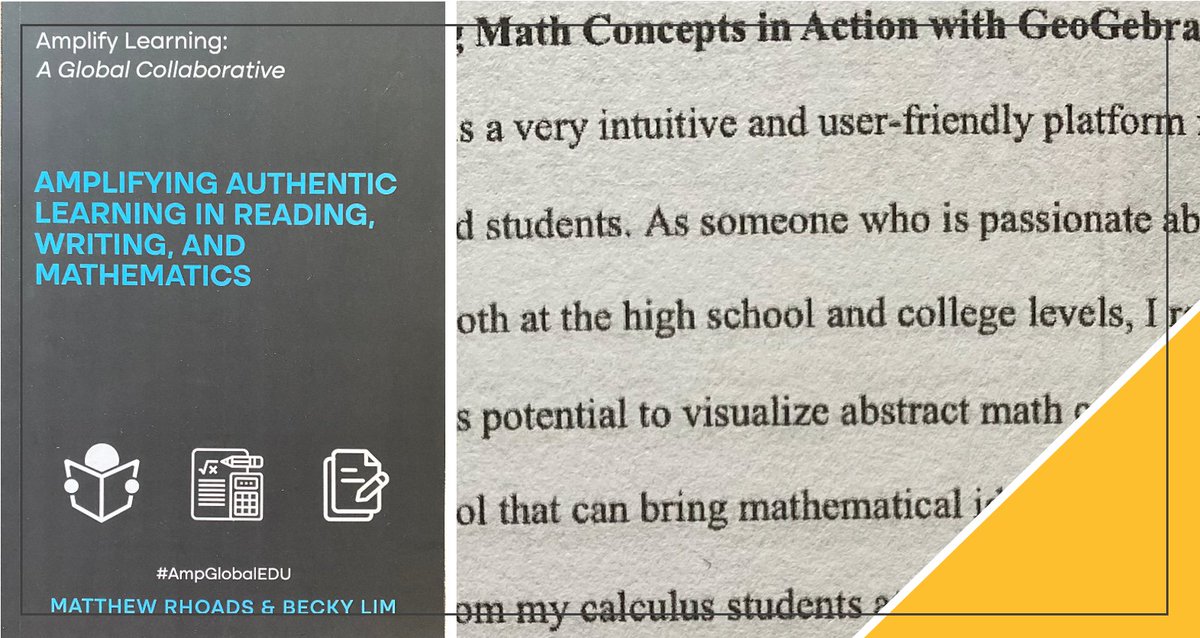 @MattRhoads1990 @EdumatchBooks Fantastic resource for educators at all levels. Thank you so much for the opportunity to contribute #EdTech tools like @geogebra to promote ss engagement and deeper understanding #MathPlay🧮

#AmpGlobalEdu #ITeachMath #MTBoS #EdChat #MathChat