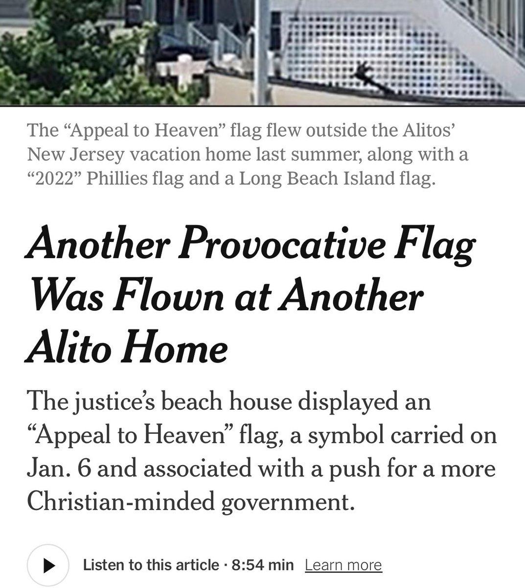 Either Alito’s wife gets into a lot of arguments with her neighbors or there’s a pattern here