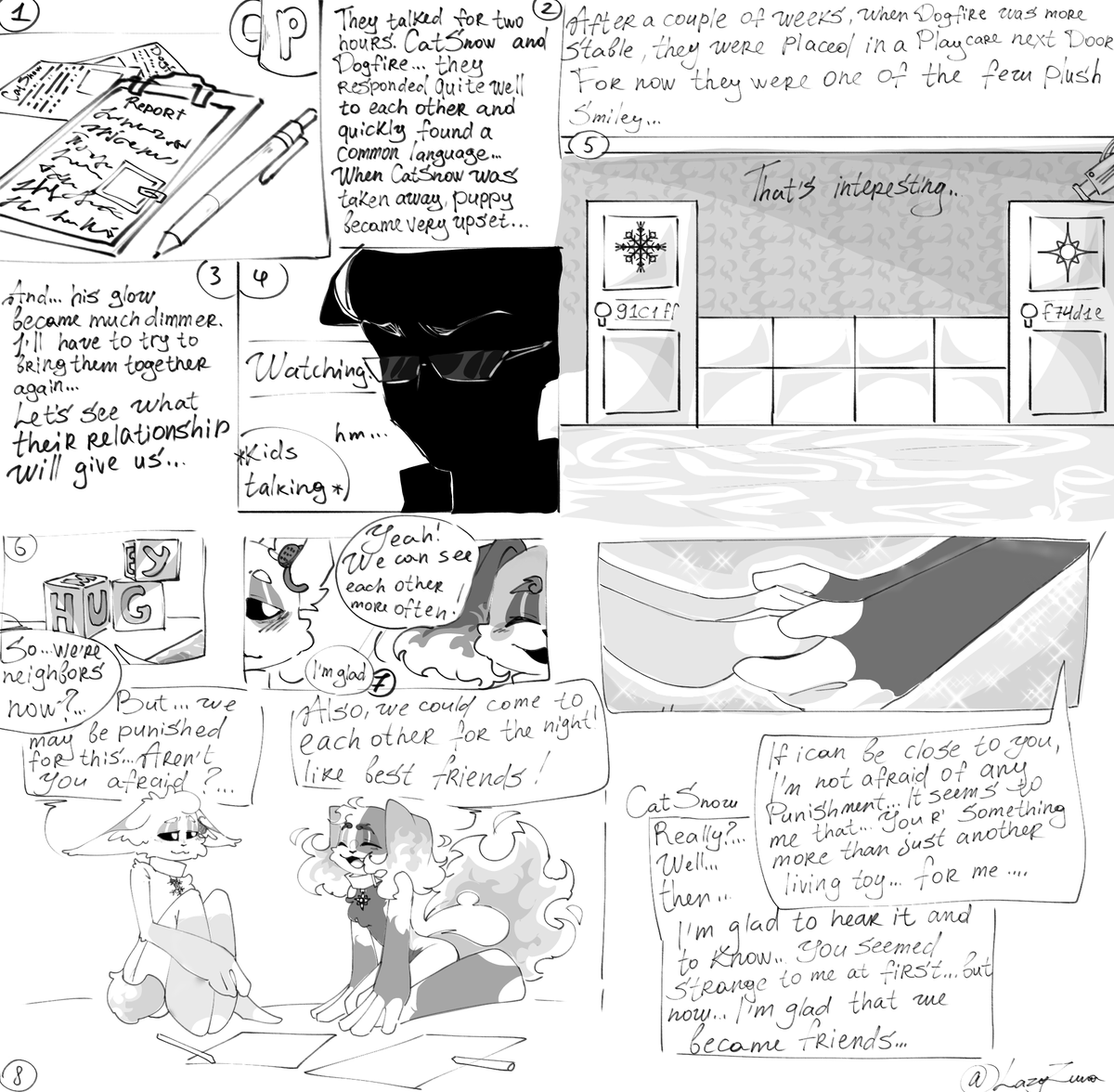 LazyZuna's tweet photo. And this is a new page of noname comic.
P 3/?
Hope you like it😘
#CatSnow
#DogFire https://t.co/2beUjQ1ePN