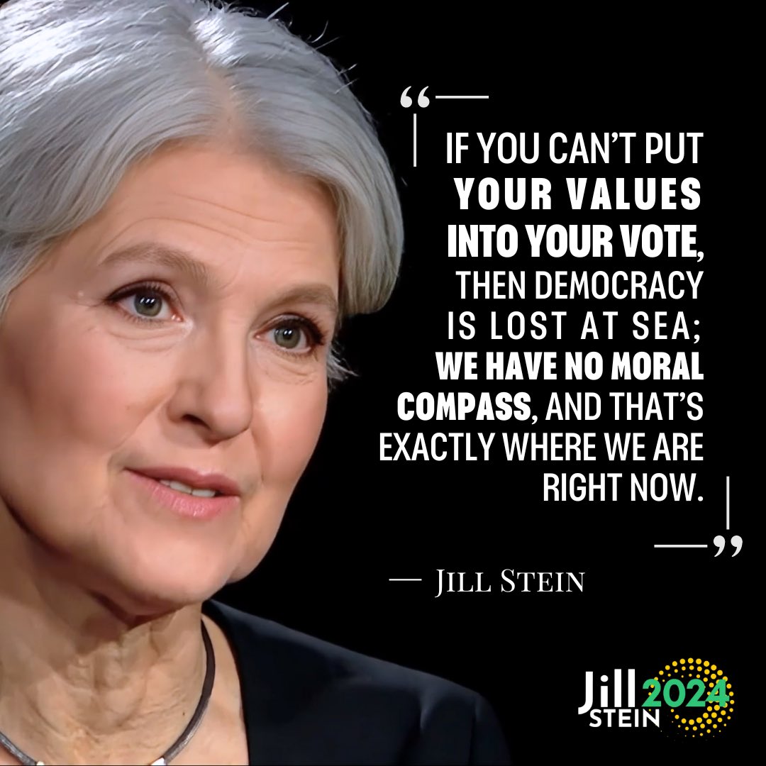 We have the most to lose from allowing the status quo to continue. And we have the most to gain from fighting for a new system that puts people, planet, and peace over profit. Join us: jillstein2024.com