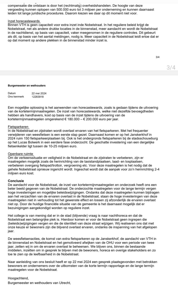 Stand van zaken maatregelen verminderen overlast Nobelstraat utrecht.bestuurlijkeinformatie.nl/Reports/Item/c…