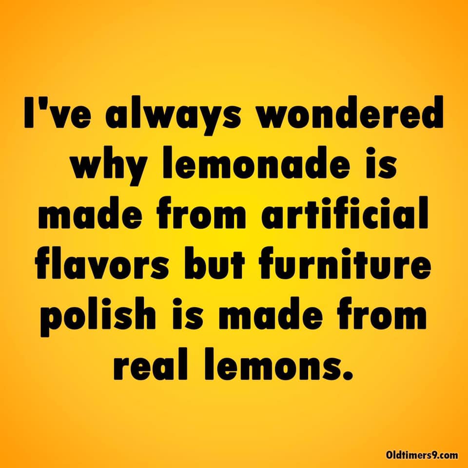 This is one of the deepest questions I have -- enquiring minds want to know! #ArtificialFlavors #RealLemons #MixedUp #AvonRep #pamsavonshop avon.com/repstore/pamwa…