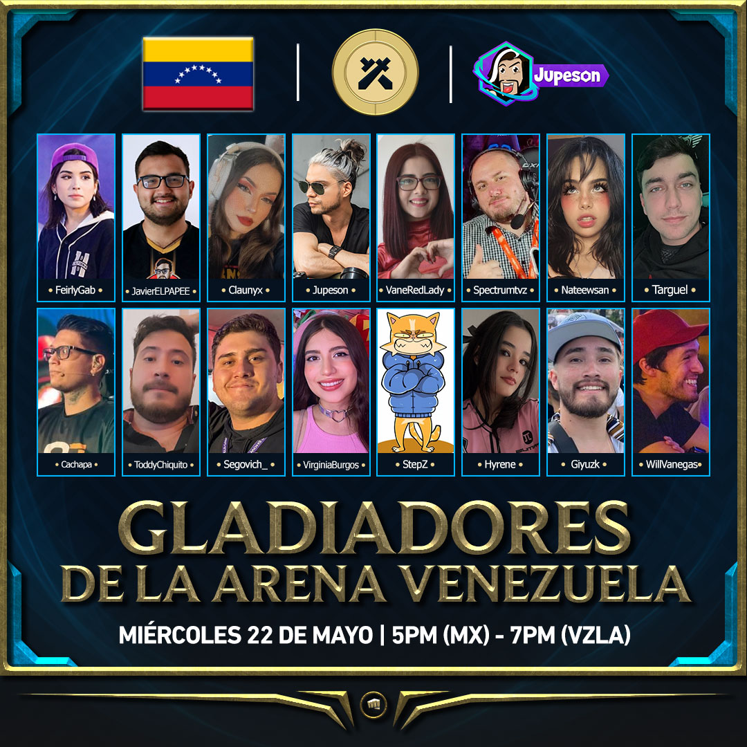 ¡¡¡SUCEDE!!!!!

📺Ya en stream:
- Me juego una rankecitas de TFT con Garen 3 estrellas
- Jugamos Bo3 #ModoArenaLOL c/ streamers 🇻🇪 
- Varias dinámicas y sorteos para el Chat
- Siempre con fe! VUAAAMO 🖐️

🟣 twitch.tv/jupeson 

<a href="/FairlyGab/">FS gab</a> | <a href="/JavierELPAPEE/">JavierELPAPEE 🇻🇪 LMT</a> |<a href="/Claunyxx/">Claunyx</a> |