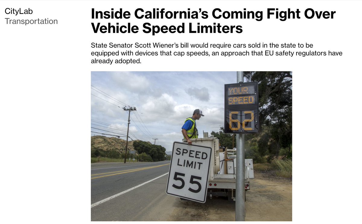 Great news. If this California bill becomes law, it would be a watershed moment for US road safety. I spoke with @Scott_Wiener about it in @CityLab a few months ago: bloomberg.com/news/articles/…