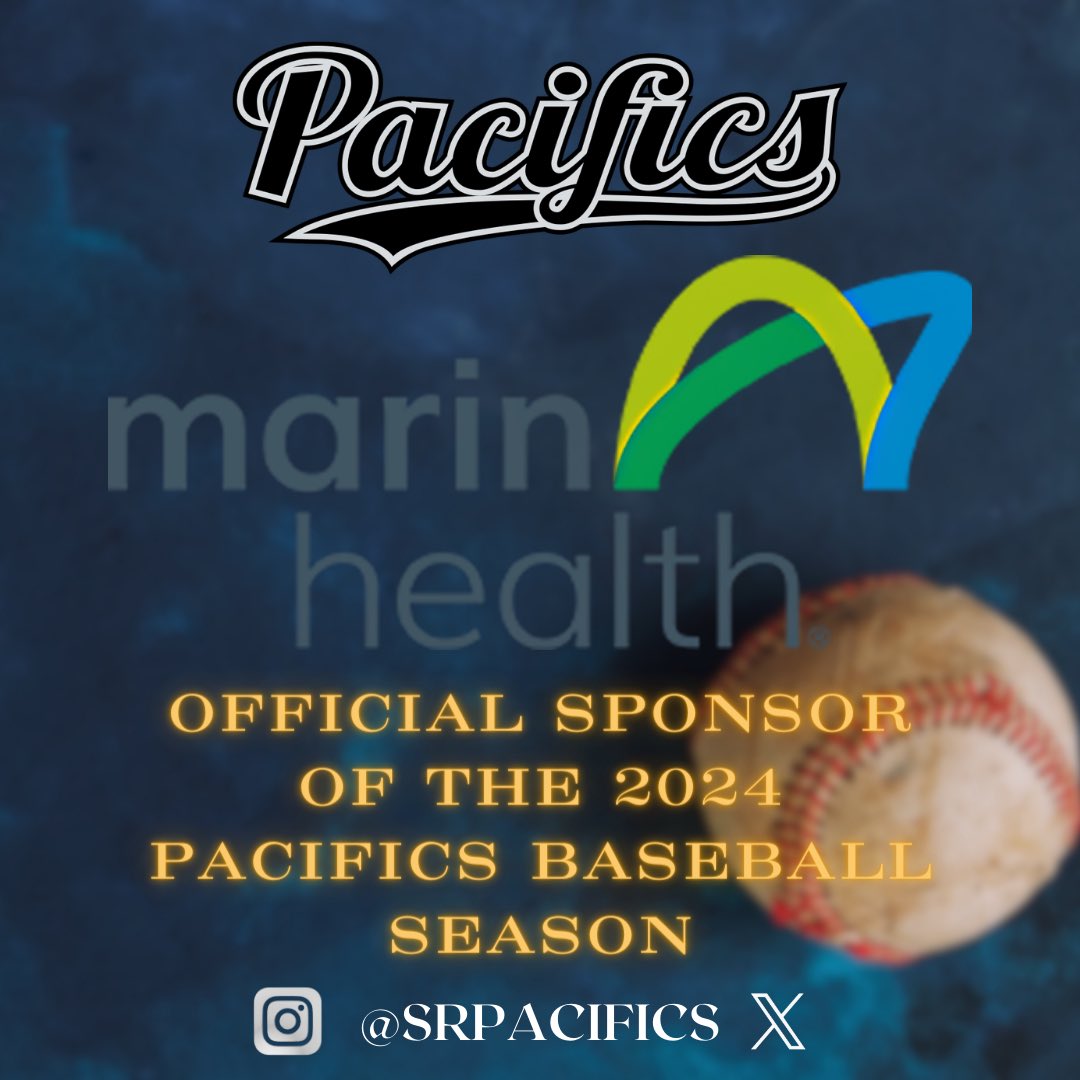 SRPacifics's tweet image. HUGE shout out to our sponsor MarinHealth! 
MarinHealth 🤝 San Rafael Pacifics
#SanRafaelPacifics #PacAttack #MarinCounty 🌊⚾️
