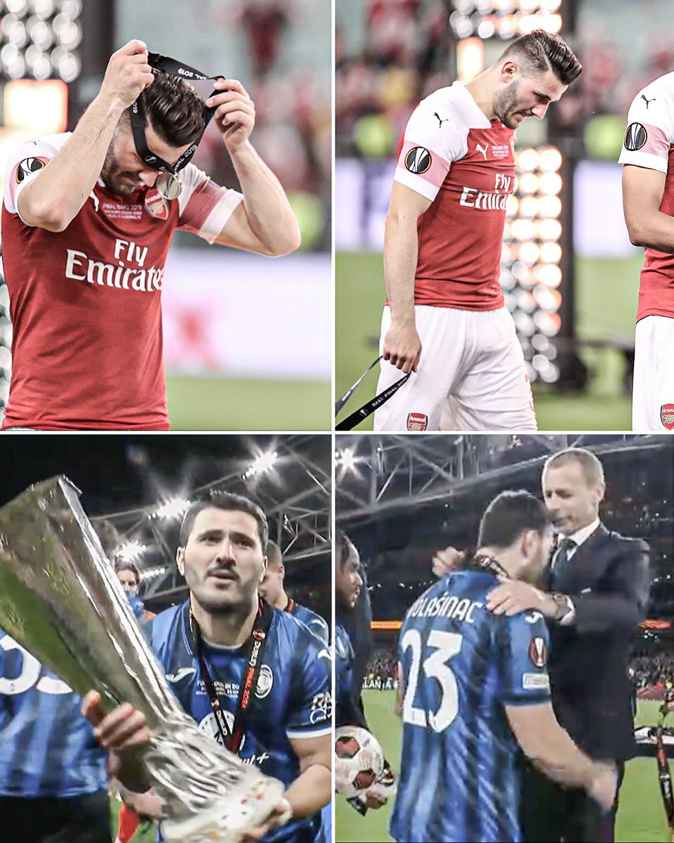 Sead Kolašinac signed for Arsenal in 2017, making 80 Premier League appearances over five seasons. He never won a European trophy with the Gunners, losing to Chelsea in the 2019 Europa League final. At 30 years old, he's lifted his first-ever European trophy with Atalanta ❤️🏆