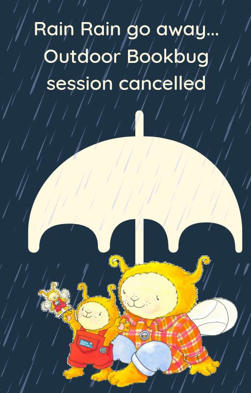 *Levengrove park #Bookbug session cancelled* Due to the recent heavy rain, which is still forecast for a number of hours, we have taken the decision to cancel the Levengrove Park Bookbug session tomorrow (Thur 23rd May). Apologies for any inconvenience.