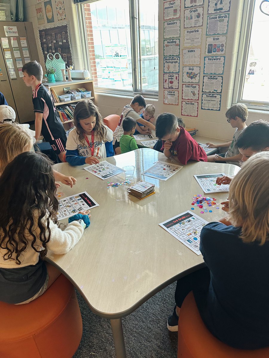 Thank You, Mrs. Hull, for inviting us 2nd graders to play some 3rd grade BINGO! My students left so excited for their upcoming school year🤩 #empower95 #BetterTogetherD95