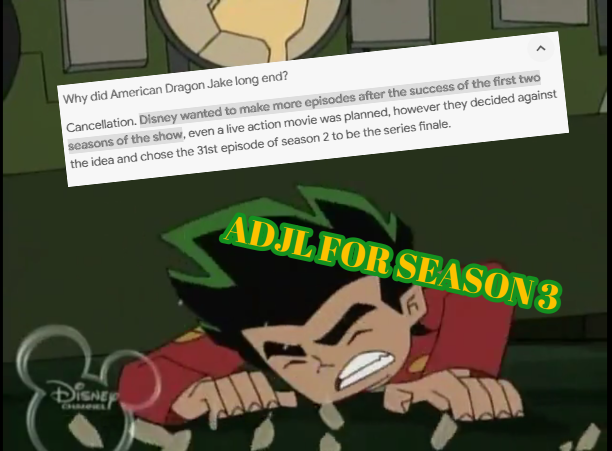 bringbackADJL's tweet photo. ADJL FOR SEASON 3! https://t.co/mMKhFU6f3K