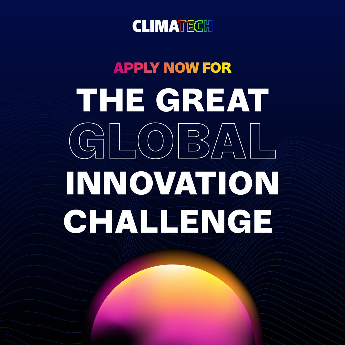 Are you a climate-focused startup looking to connect with customers, investors, and potential partners? Join ClimaTech’s Great Global Innovation Challenge, supported by @MIT Climate & Energy Prize, and showcase your innovative solutions to help combat climate change.