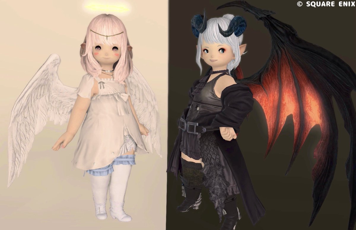 天使と悪魔でいいよっ🩵 #おはララ #いいよっ #ゆくもふ