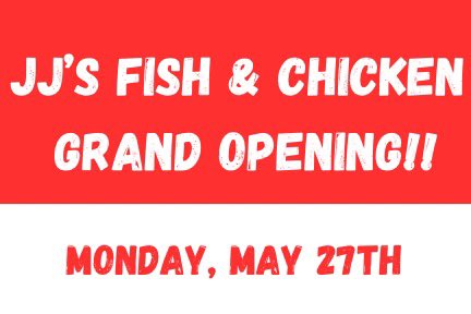 It’s official JJ’s Fish &amp; Chicken will be opening May 27th in the former IHOP🥳