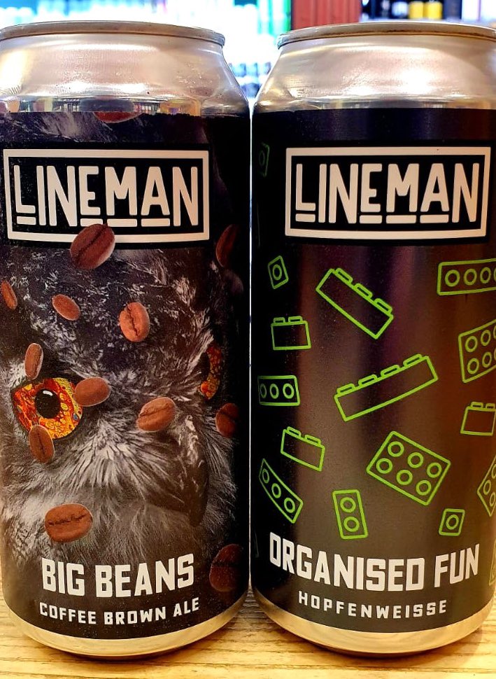 A couple of new brews from @LINEMANbeer today too.