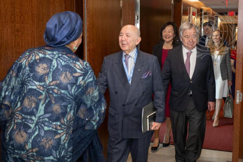 lubegach's tweet photo. I had an important meeting with Secretary General of the United Nations, the DSG Amina Mohammed, the Chef de Cabinet,Courtney Rattery, the Head of DESA, Liu Zhenmin. I was accompanied by Silvia Neira, Vicepresident GIA; Frances West ,Frances WEST&amp;CO and David Evangelista of SOI https://t.co/kEKqBp295a