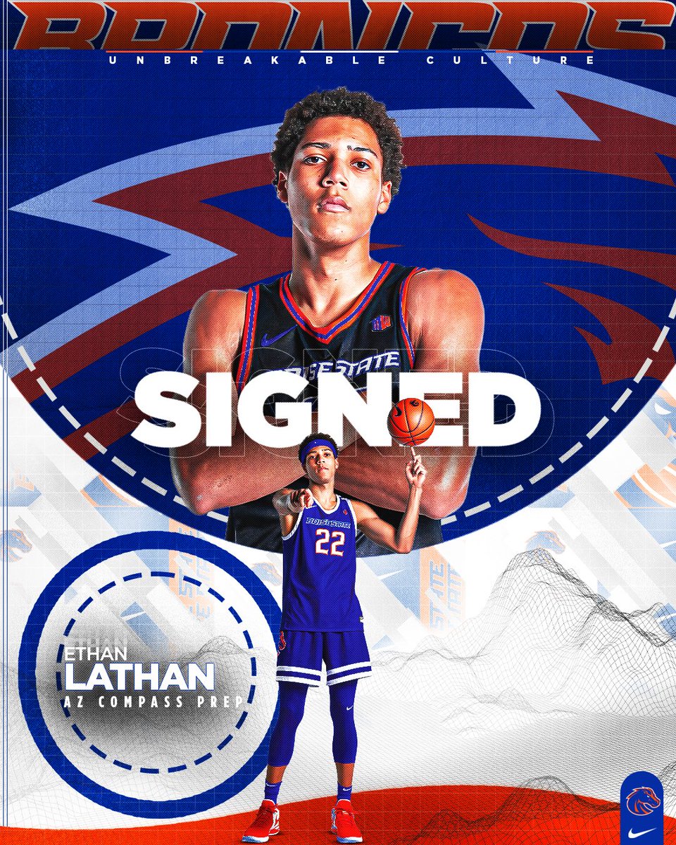 WELCOME HOME! @Ethanlathan22 is the newest Bronco! 🐴 #BleedBlue x #UnbreakableCulture