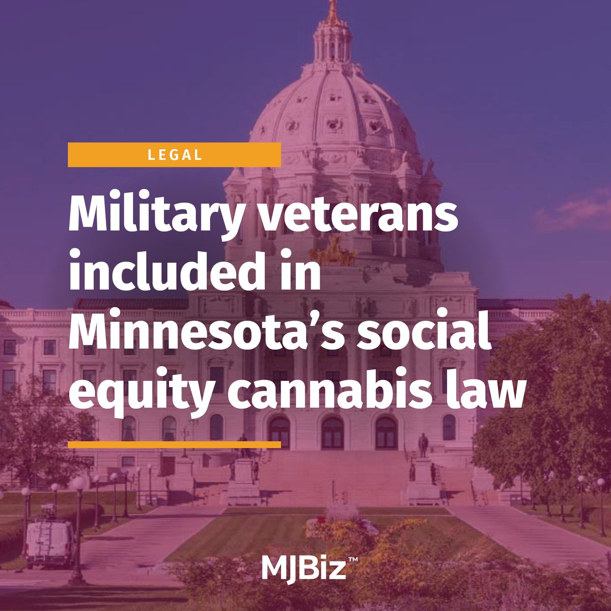 Military veterans in #Minnesota will qualify as social equity applicants for #cannabis licenses under changes to the state’s legislation that still requires the signature of Gov. Tim Walz. More info here: bit.ly/4btrVRp (Photo by pabrady63/stock.adobe.com)
