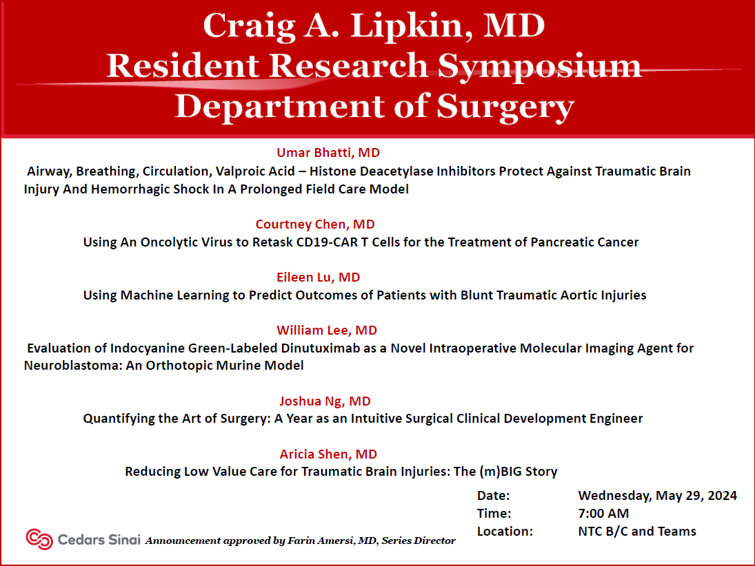 Join us Wednesday, May 29th at 7:00AM for an exciting #Surgery #GrandRounds with our General Surgery Residents! 🏢In-Person: NT B/C ➡️Virtual Meeting Link: microsoft.com/microsoft-team… 👉Meeting ID: 232 346 256 301 👉Passcode: nWBJz2