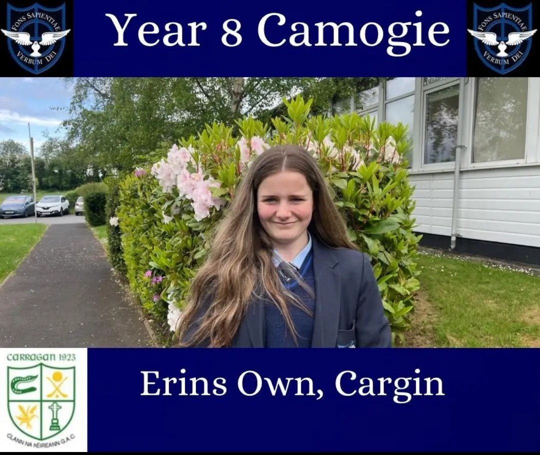 All the very best of luck to Miah Boyd who will be playing for St. Pat's Maghera in the Davitt Cup Final at 2:30pm in Castledawson tomorrow against St. Mary's Magherafelt. Miah is a wee star for Cargin playing in both the U14 and U16 camogie teams! Good luck Miah! 🖤💙🤍