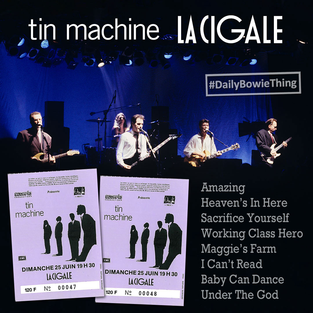 BOWIE THING – #216 - FIRST TIN MACHINE ALBUM IS 35 TODAY “Join The Gang…” 22nd May 1989 saw the release of the first Tin Machine album. Tin Machine was a band fronted by David Bowie, featuring Reeves Gabrels on guitar, Tony Sales on bass and Hunt Sales on drums, with