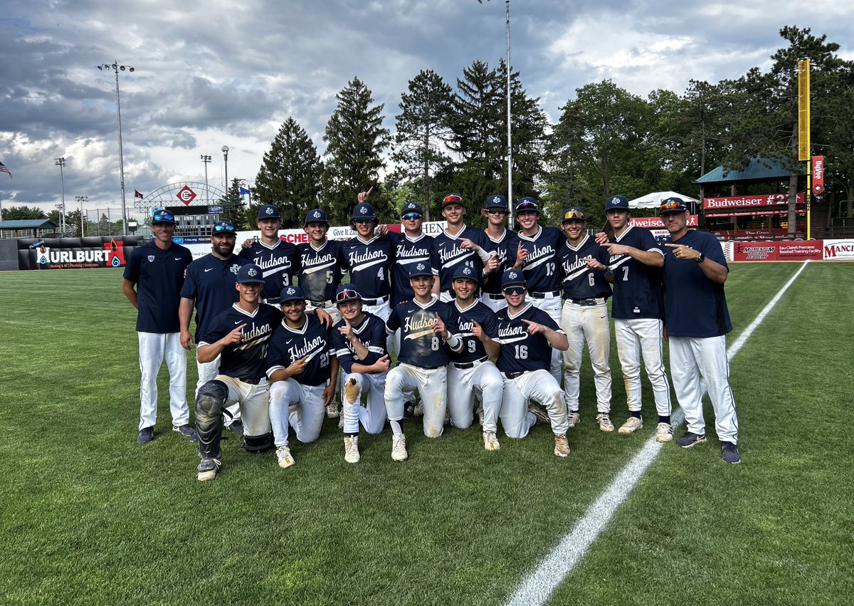 Hud_BaseballWI's tweet image. For the 3rd time in 4 years your Hudson Raiders are BRC champions. #GoRaiders #Family