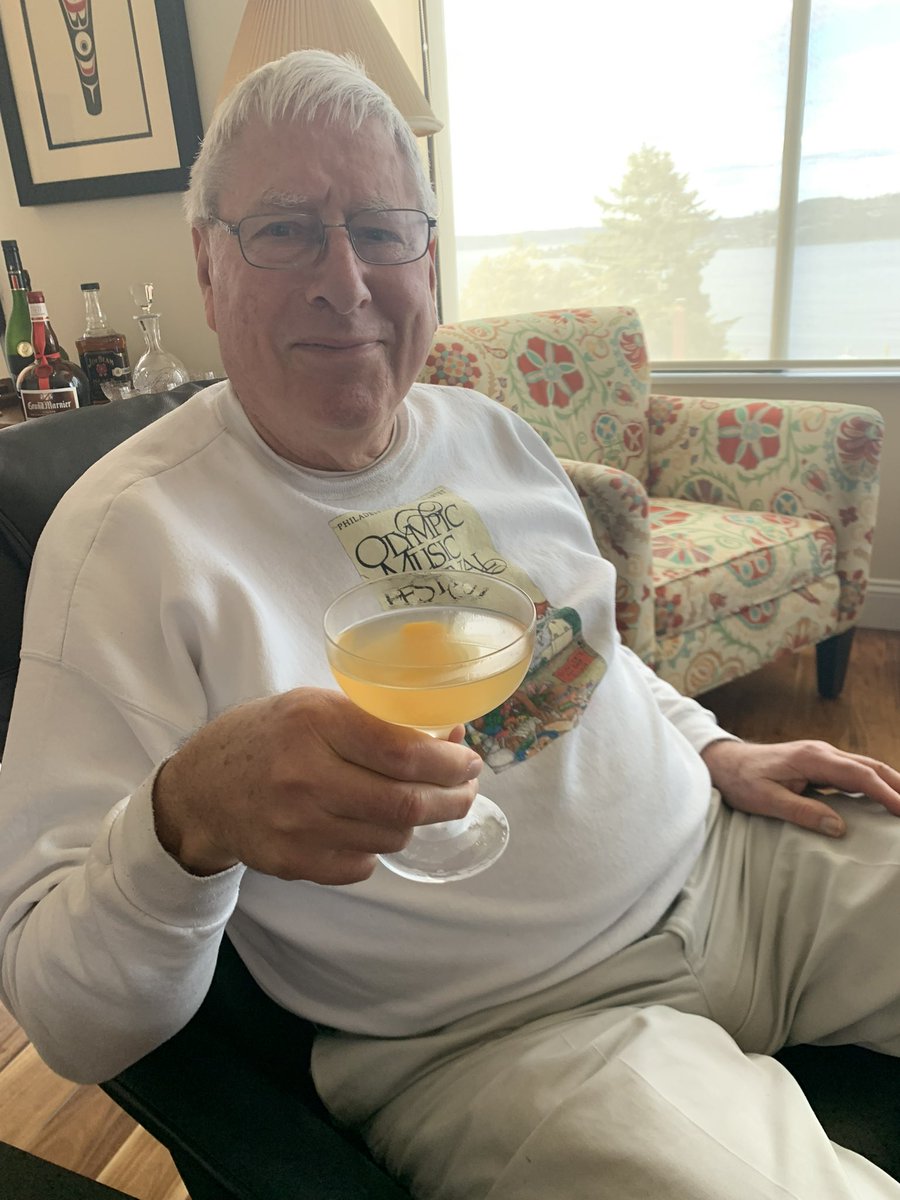 Happy 80th birthday, Chris Browning! I learned a lot from Chris, not only about the Holocaust (when I was his TA), but also how to teach a good graduate seminar. Jenni Browning commissioned a birthday cocktail (pictured), scotch, Cointreau, and lemon juice. Cheers!