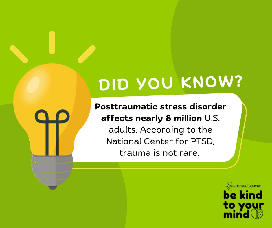 Did you know? Posttraumatic stress disorder affects nearly 8 million U.S. adults. According to the National Center for PTSD, trauma is not rare. Discover more about our comprehensive mental health services for individuals of all ages at bit.ly/3ysMtuA