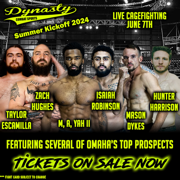 1️⃣ more week... 🥊 Dynasty Combat Sports Summer Kickoff 2024 is 𝗻𝗲𝘅𝘁 𝗙𝗿𝗶𝗱𝗮𝘆, June 7 at 7:30 p.m. Get your tickets today: 🎟️ bit.ly/DynastyCombat