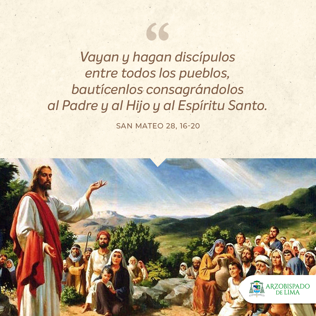 #EvangelioDelDía 📖
Hoy domingo, meditemos el Santo Evangelio según San Mateo 28, 16-20 🙏
#PalabraDeDios