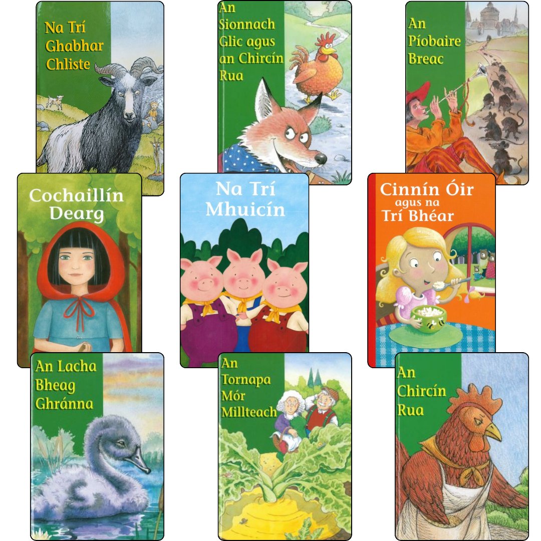 COGG - An Tairseach (@tairseachcogg) on Twitter photo Seit 9 Leabhar – Seanscéalta beaga do léitheoirí óga – Ladybird ó <a href="/AnGumFnaG/">An Gúm</a>
Lascaine speisialta €35 ón <a href="/ansiopaleabhar/">An Siopa Leabhar</a>
<a href="/CoggOid/">COGG Oideachas</a> <a href="/Gaeloid/">Gaeloideachas</a> <a href="/ComhairlenaGS/">Comhairle na Gaelscolaíochta</a> <a href="/CnaG/">Conradh na Gaeilge ⭕️</a>
<a href="/tuismitheoiri/">Tuismitheoirí na Gaeltachta</a> @TG4Foghlaim <a href="/AFPatrunachta/">An Foras Pátrúnachta</a> <a href="/GlornanGael/">Glór na nGael</a> <a href="/KidsBooksIrel/">Children's Books Ireland</a> Seit 9 Leabhar – Seanscéalta beaga do léitheoirí óga – Ladybird ó <a href="/AnGumFnaG/">An Gúm</a>
Lascaine speisialta €35 ón <a href="/ansiopaleabhar/">An Siopa Leabhar</a>
<a href="/CoggOid/">COGG Oideachas</a> <a href="/Gaeloid/">Gaeloideachas</a> <a href="/ComhairlenaGS/">Comhairle na Gaelscolaíochta</a> <a href="/CnaG/">Conradh na Gaeilge ⭕️</a>
<a href="/tuismitheoiri/">Tuismitheoirí na Gaeltachta</a> @TG4Foghlaim <a href="/AFPatrunachta/">An Foras Pátrúnachta</a> <a href="/GlornanGael/">Glór na nGael</a> <a href="/KidsBooksIrel/">Children's Books Ireland</a>