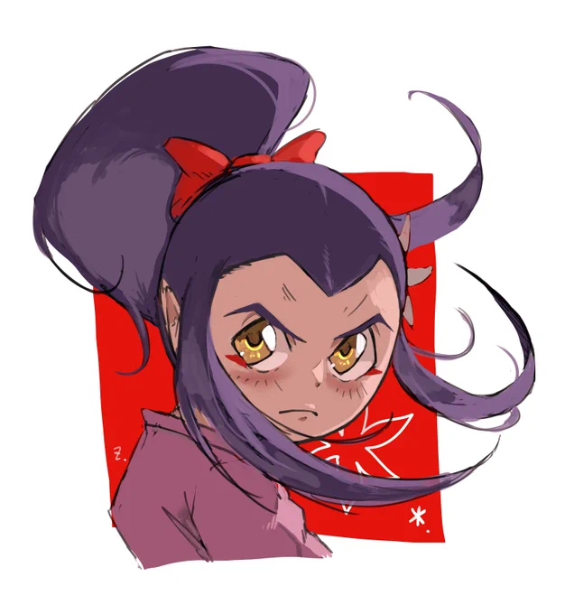 今日の落書き。マルギョワン様(  )のキャラクター・桔梗さんをお借りしました。 