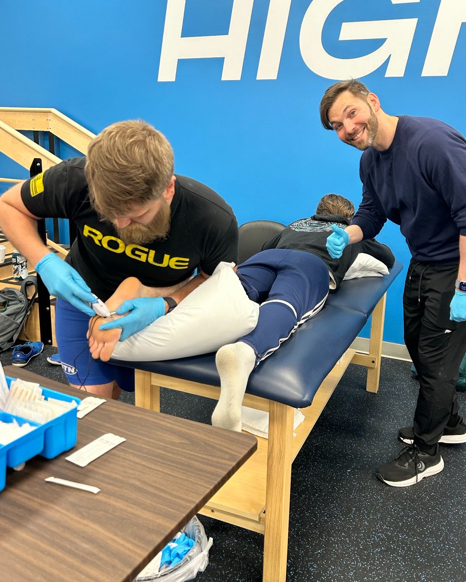 Our therapists leveled up their skills with the successful completion of Highbar's Level 2 Dry Needling Certification last weekend! Have you tried Trigger Point Dry Needling yet? It's available across all our clinics. #PATTOTL #TriggerPointDryNeedling #DryNeedling