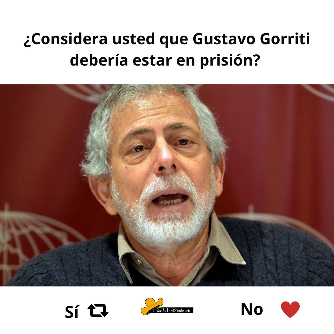 buttersfansof's tweet image. ¿Considera usted que Gustavo Gorriti debería estar en prisión?
                          Sí 🔄                          No ❤️