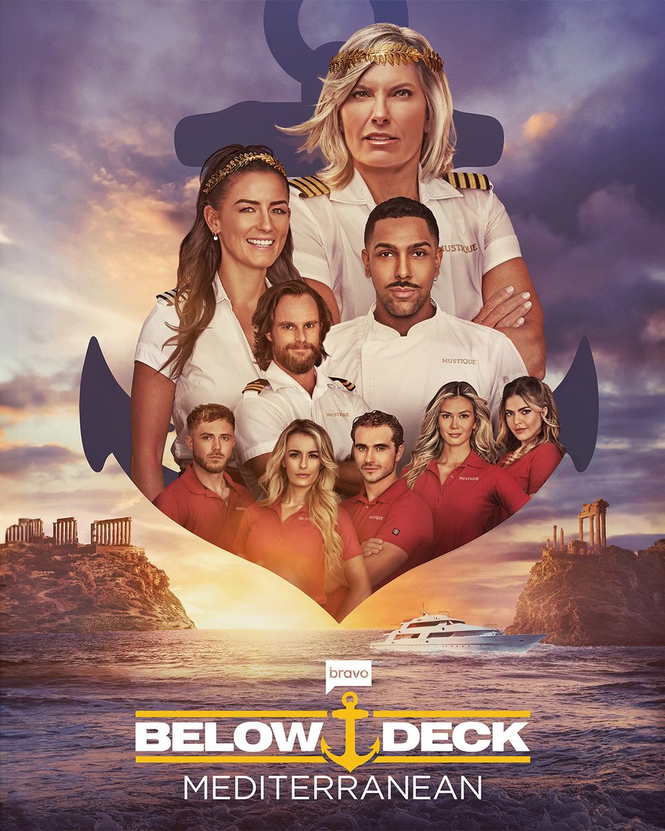 This #BelowDeckMed crew is going to make this season a Greek EPIC 🧜‍♀️ Mark your calendars for the premiere on June 3rd!