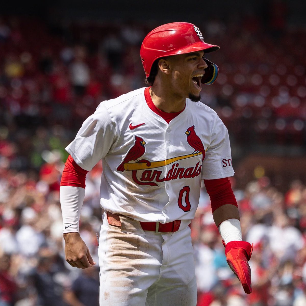 Masyn Winn had a 29 wRC+ and -0.8 fWAR in his debut season last year.

He now leads the active roster in fWAR, bWAR, OBP, OPS, BsR, and SB.

He’s 2nd in the team in wOBA, AVG, SLG, and wRC+. This is a breakout season