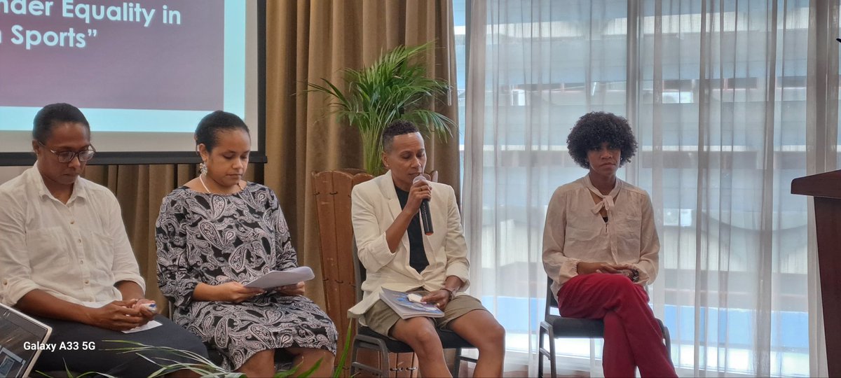 'My father would throw me out of the house if he found out I was doing anything other than my studies,' Adi Lewanavanua shares her experiences as a national football player during the #YoungWomenInSports leadership panel. @womensfundfiji #WomenLead #YoungWomenLead #WomeninSports