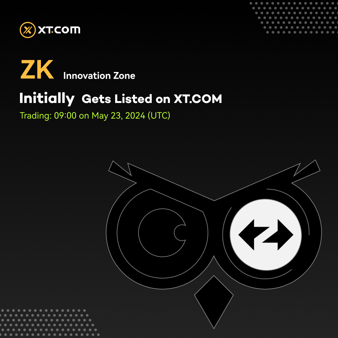 🚀 XT.COM will initially list #ZK (ZK) in the Innovation Zone under the ZK/USDT trading pair. 🚀#XT #XTListing @zksync ✅ Deposit: Opened ✅ Trading: 09:00 on May 23, 2024 (UTC) ✅ Withdrawal: TBD 𝘋𝘌𝘛𝘈𝘐𝘓𝘚 ⤵️ xtsupport.zendesk.com/hc/en-us/artic…