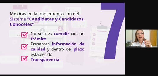 Este día la Consejera Electoral del #IEPCTabasco, Dra. Rosselvy del Carmen Domínguez Arévalo, invitada por el Consejo Empresarial Mexicano, disertó la Conferencia: “Retos y desafíos del proceso electoral 2024”, en la cual dio a conocer temas relevantes sobre el Proceso Electoral