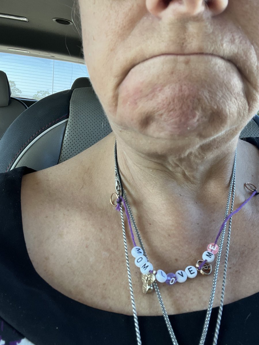 My girl made me a necklace - mom loves me