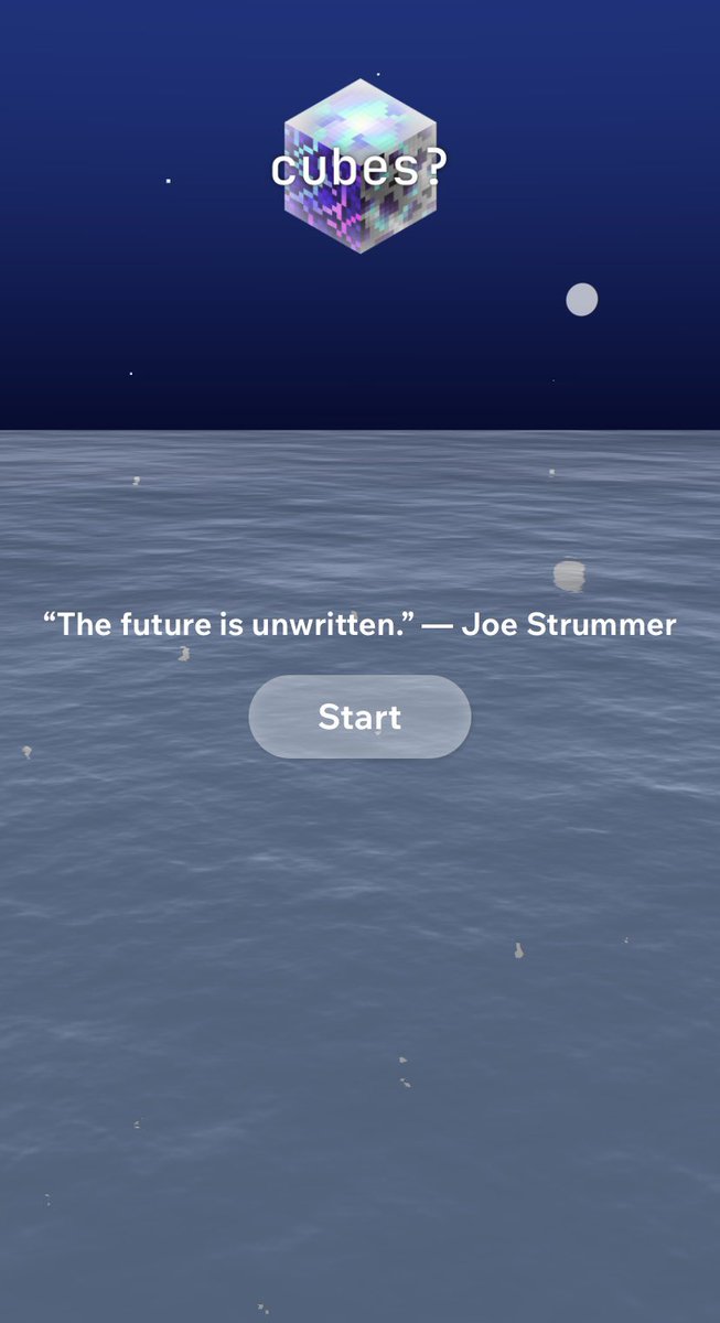 Setiap mining di cubes selalu dapat petuah dalam bentuk quotes—mulai dari Carl Jung, Daisaku Ikeda, Pablo Picasso, hingga Joe Strummer.
So terrific!! <a href="/TonPunks/">💎TON PUNKS</a> 👏🏽👏🏽