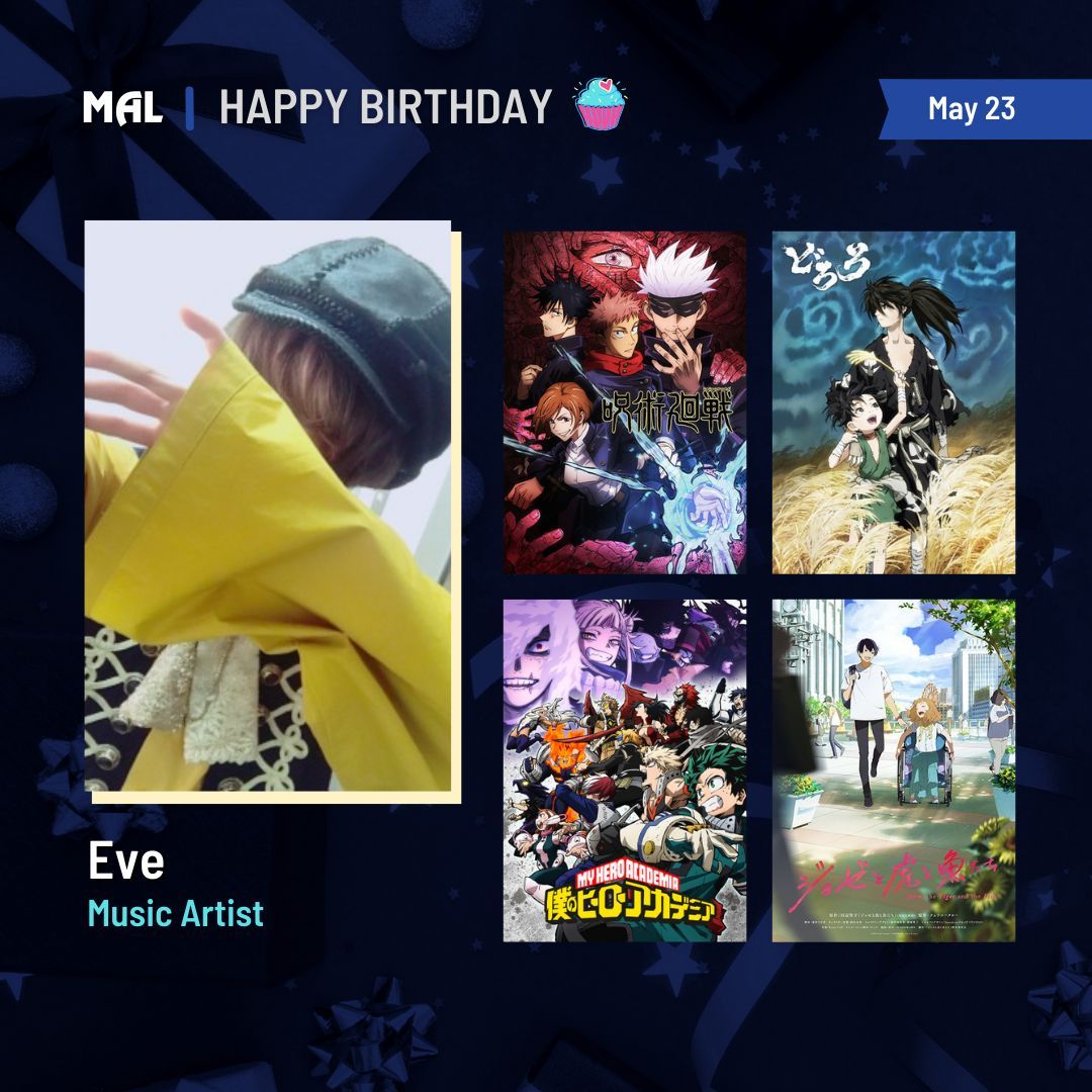 myanimelist's tweet photo. Happy birthday to Eve! 🎂

Full profile: https://t.co/yNVvsTNDMp https://t.co/NwV4DzKzf5